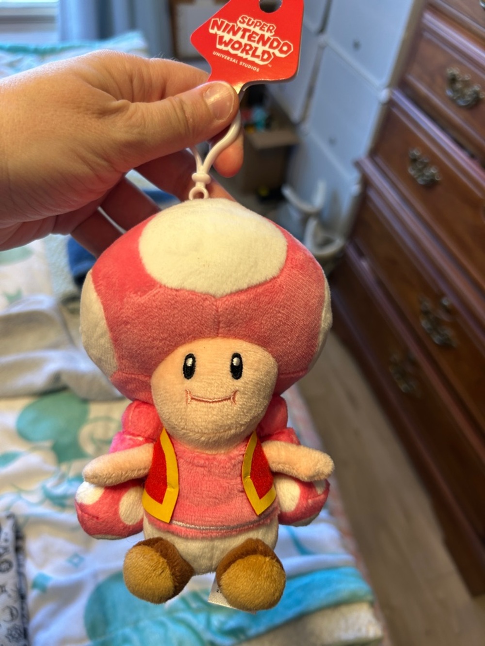 Nintendo Universal Studios epic universe toadette key ring NWT super Mario